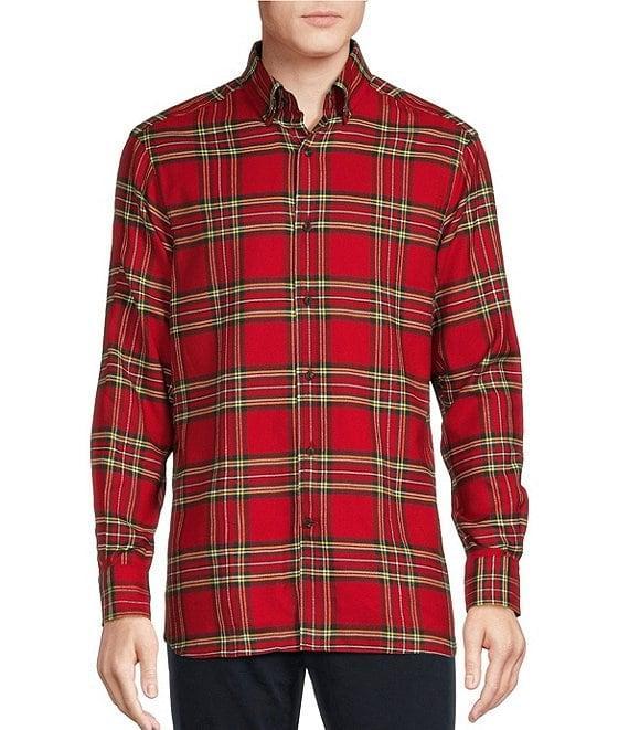 Cremieux Blue Label Small Plaid Flannel Long Sleeve Woven Shirt Product Image