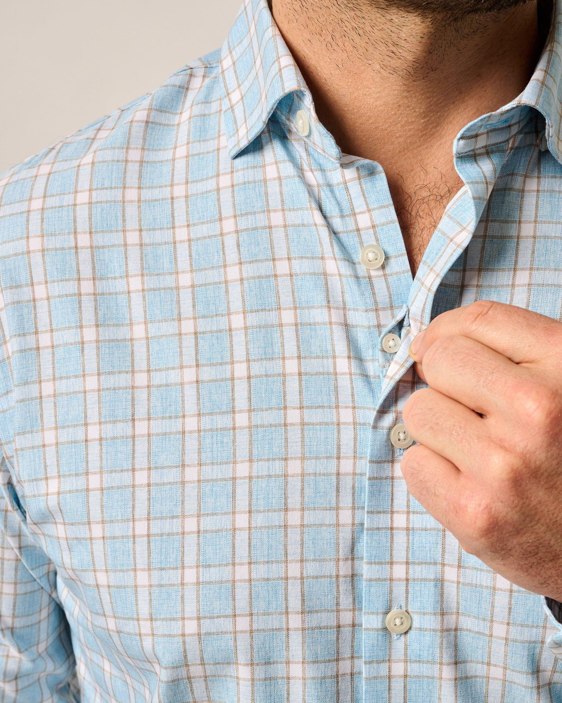 Performance Button Up Shirt - Burleigh Male Product Image