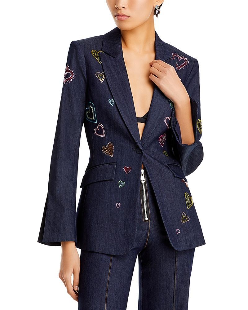 Womens Cheyenne Heart Denim Blazer Product Image