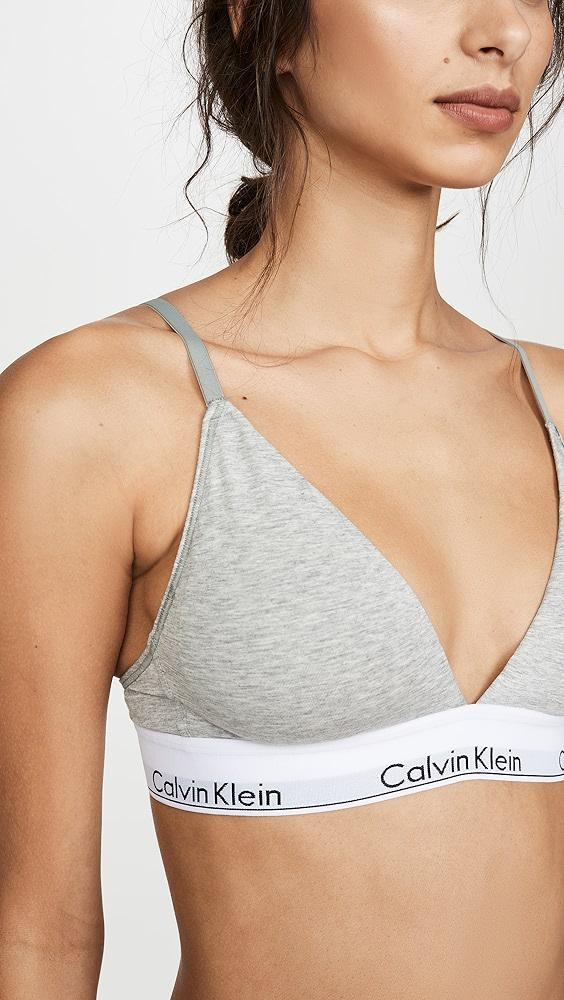 Calvin Klein Underwear Modern Cotton Lightly Lined Triangle Bralette | Shopbop Product Image