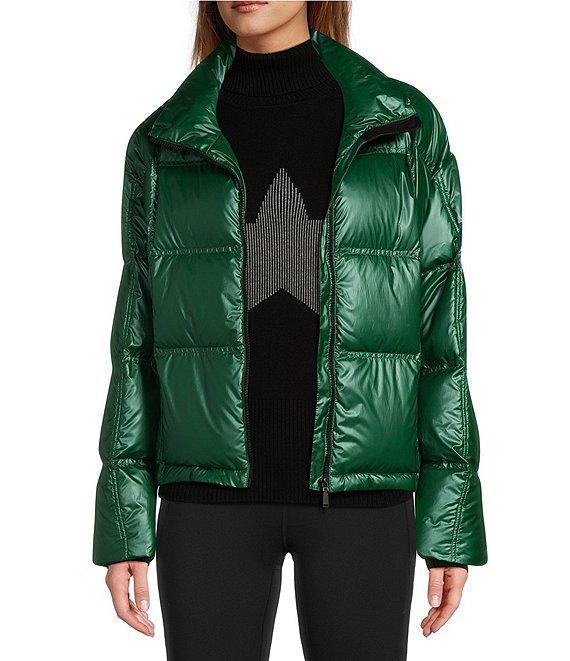 Antonio Melani Stand Collar Front Zip Ski Puffer Jacket Product Image
