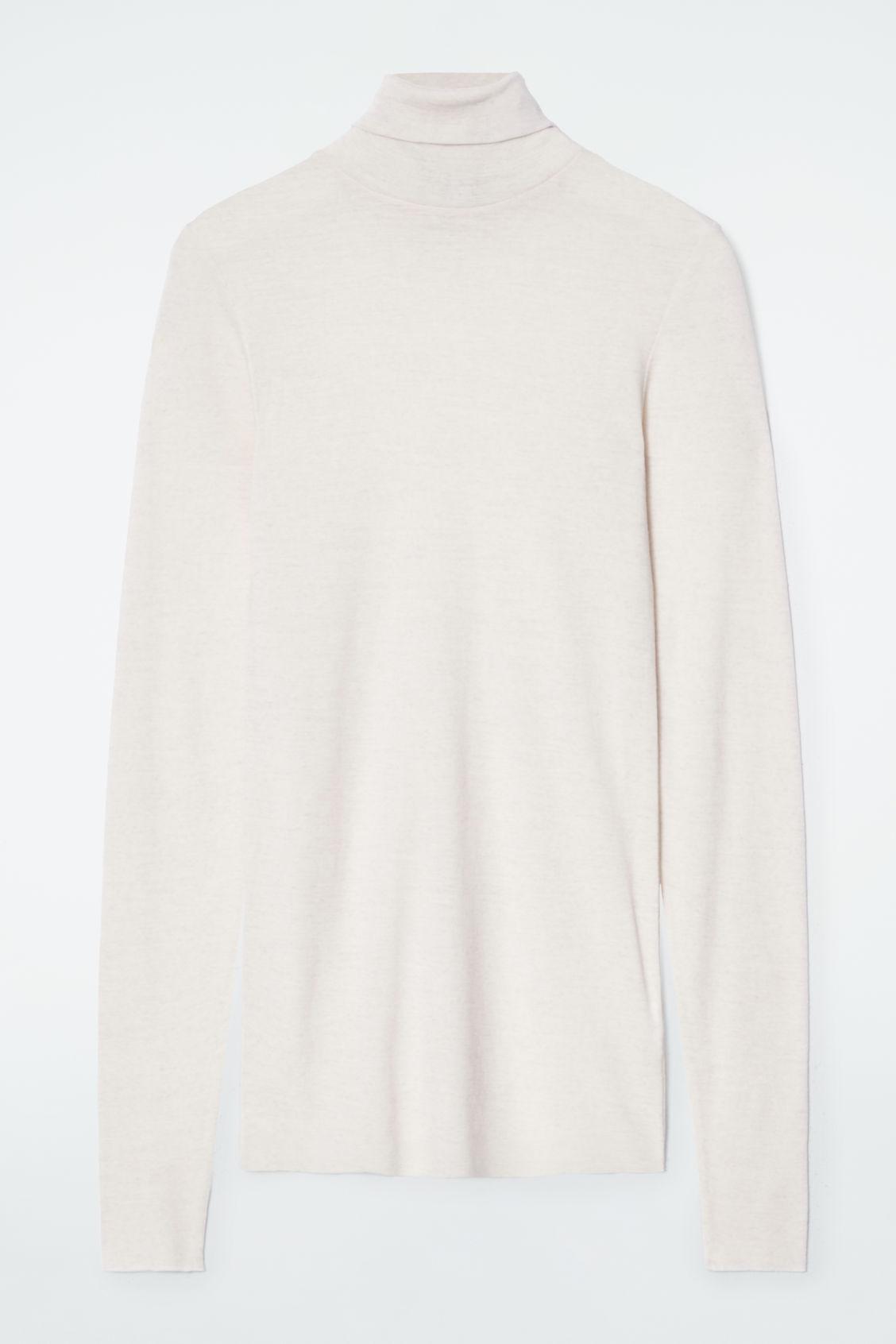 MERINO WOOL TURTLENECK TOP Product Image