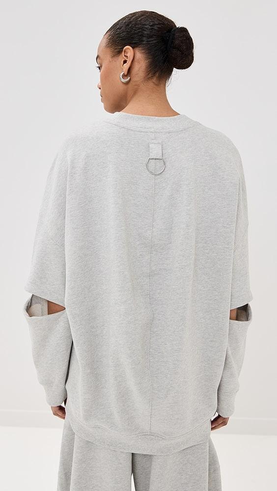 Tibi Cocoon Crewneck Sweatshirt | Shopbop Product Image