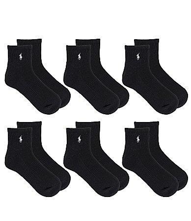 Polo Ralph Lauren Performance Cotton Quarter Socks 6 Product Image