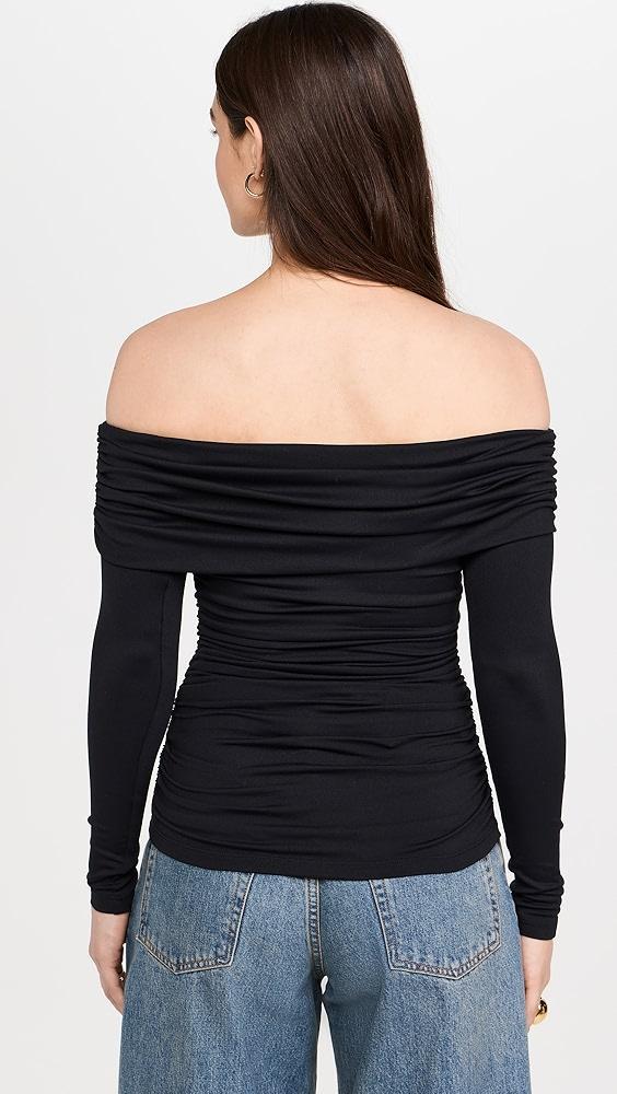 Susana Monaco Off Shoulder Gathered Top | Shopbop Product Image