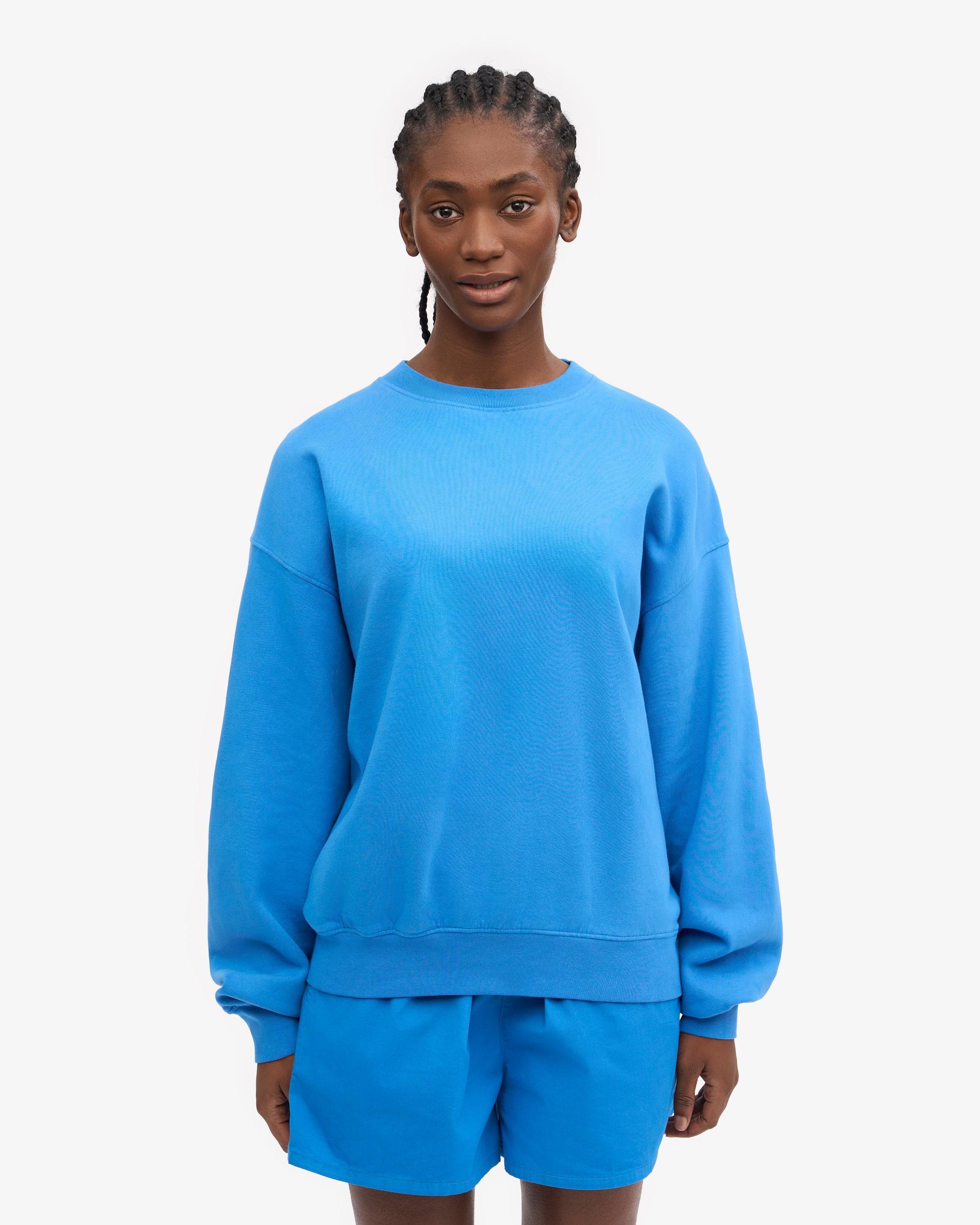 Organic Oversized Crew - Pacific Blue Product Image