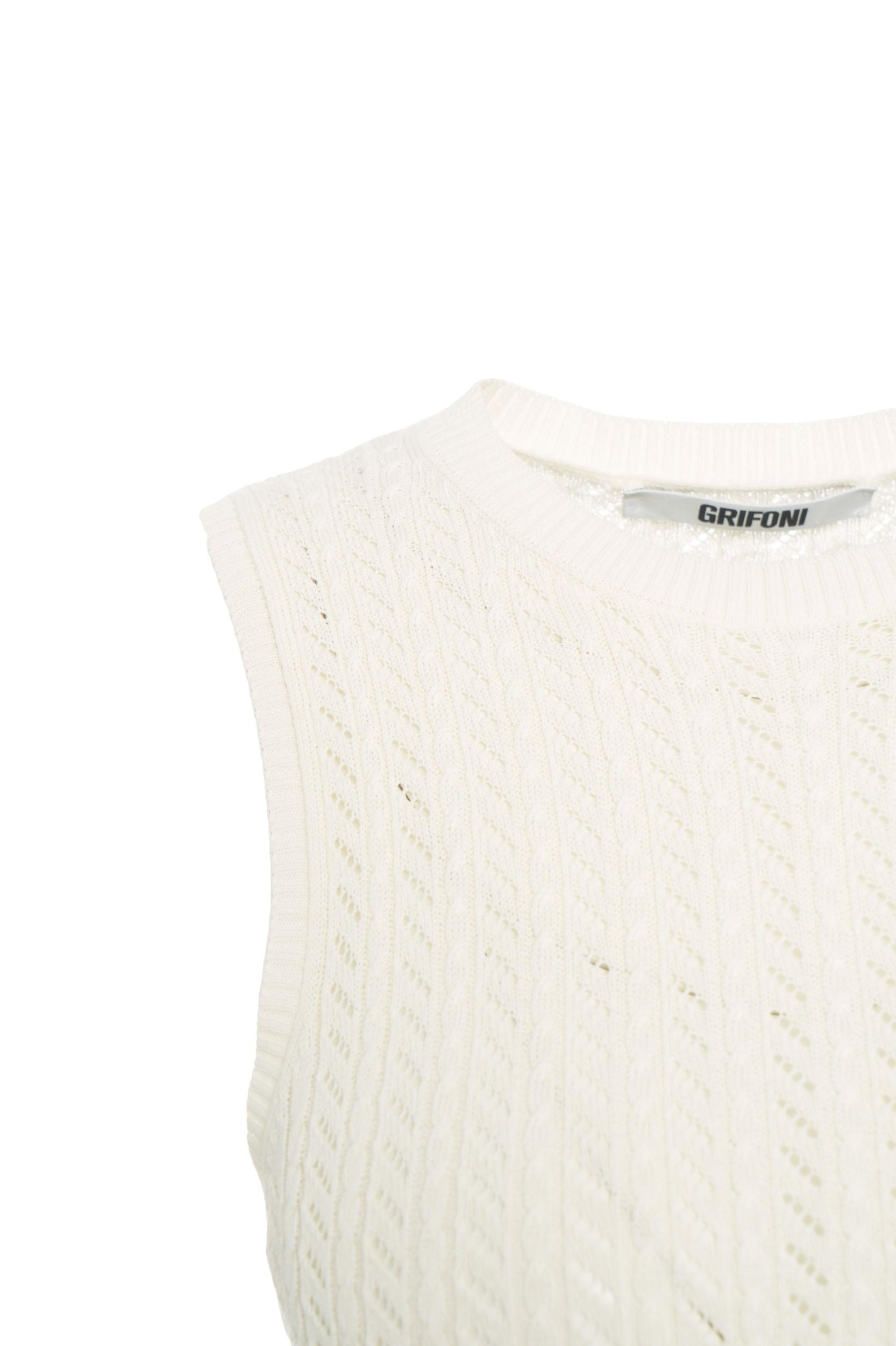 Open knit tank top Product Image