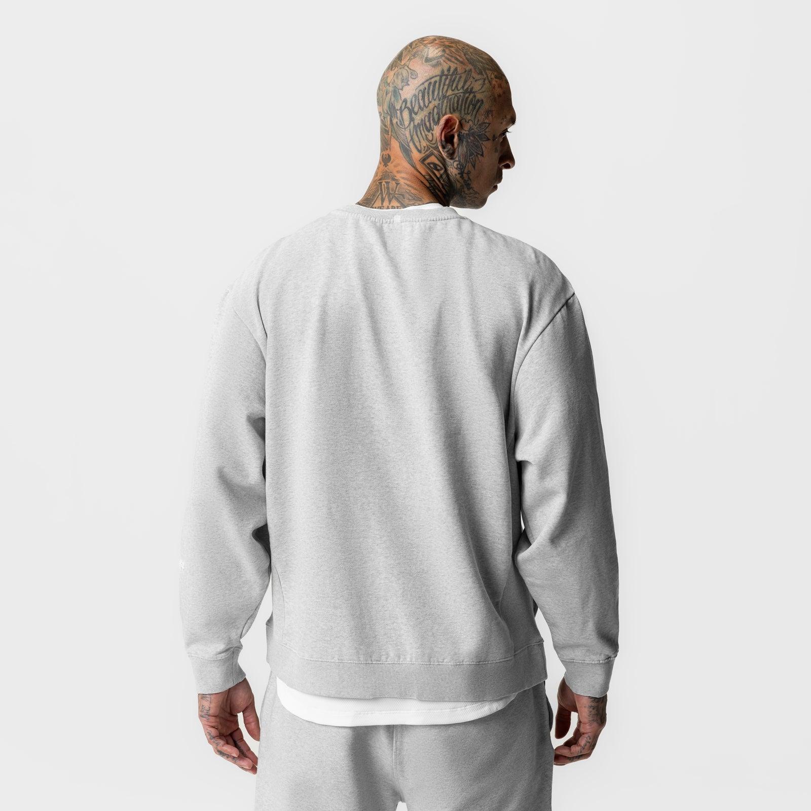 0861. Tech Essential™ Distressed Crewneck - Heather Grey Product Image