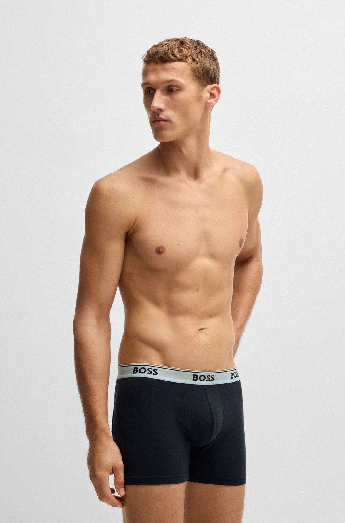 Three-pack of stretch cotton boxer briefs Product Image