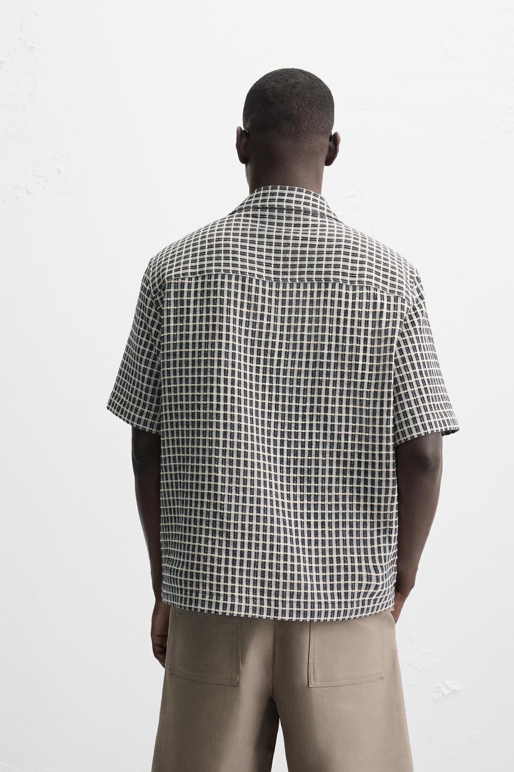RELAXED FIT PLAID SHIRT Product Image