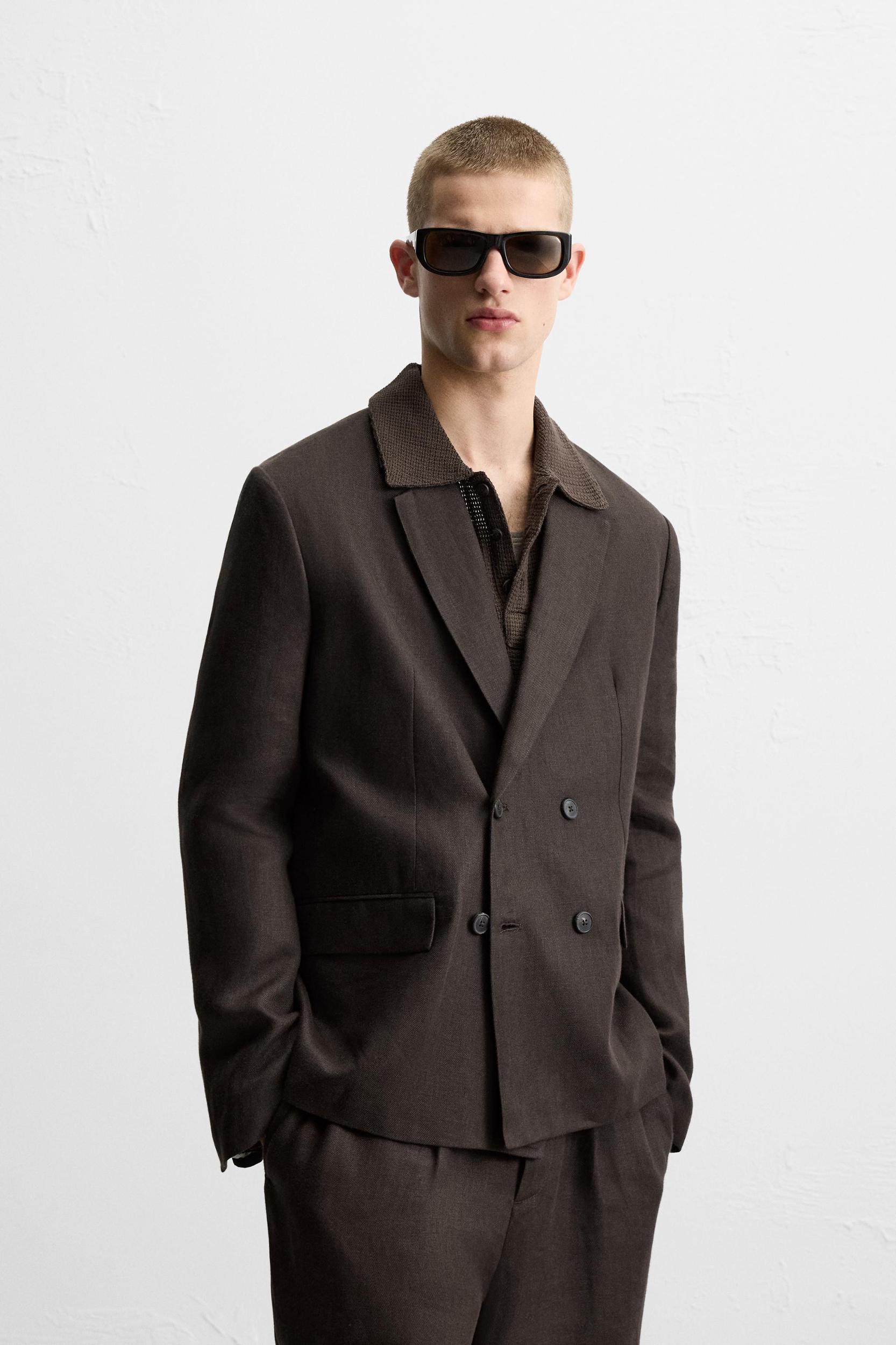 SUIT JACKET IN 100% LINEN Product Image