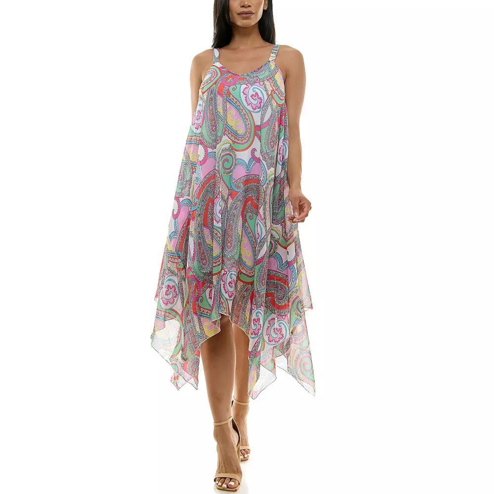 Women's Nina Leonard Uneven Hem Dress,  Product Image