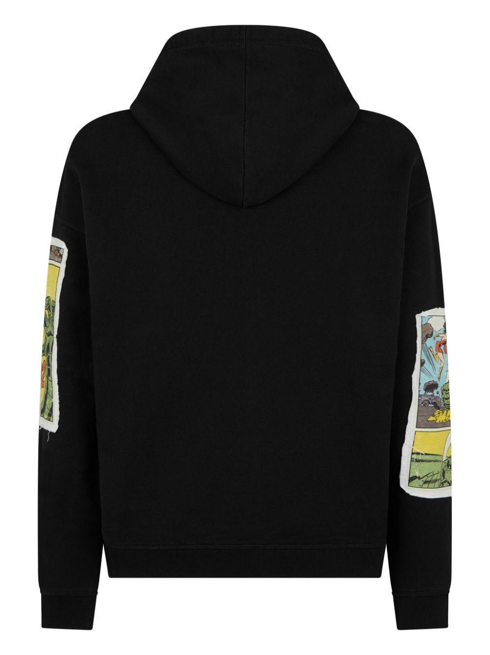 DSQUARED2 Betty Boop Appliquéd Hoodie In Black Product Image