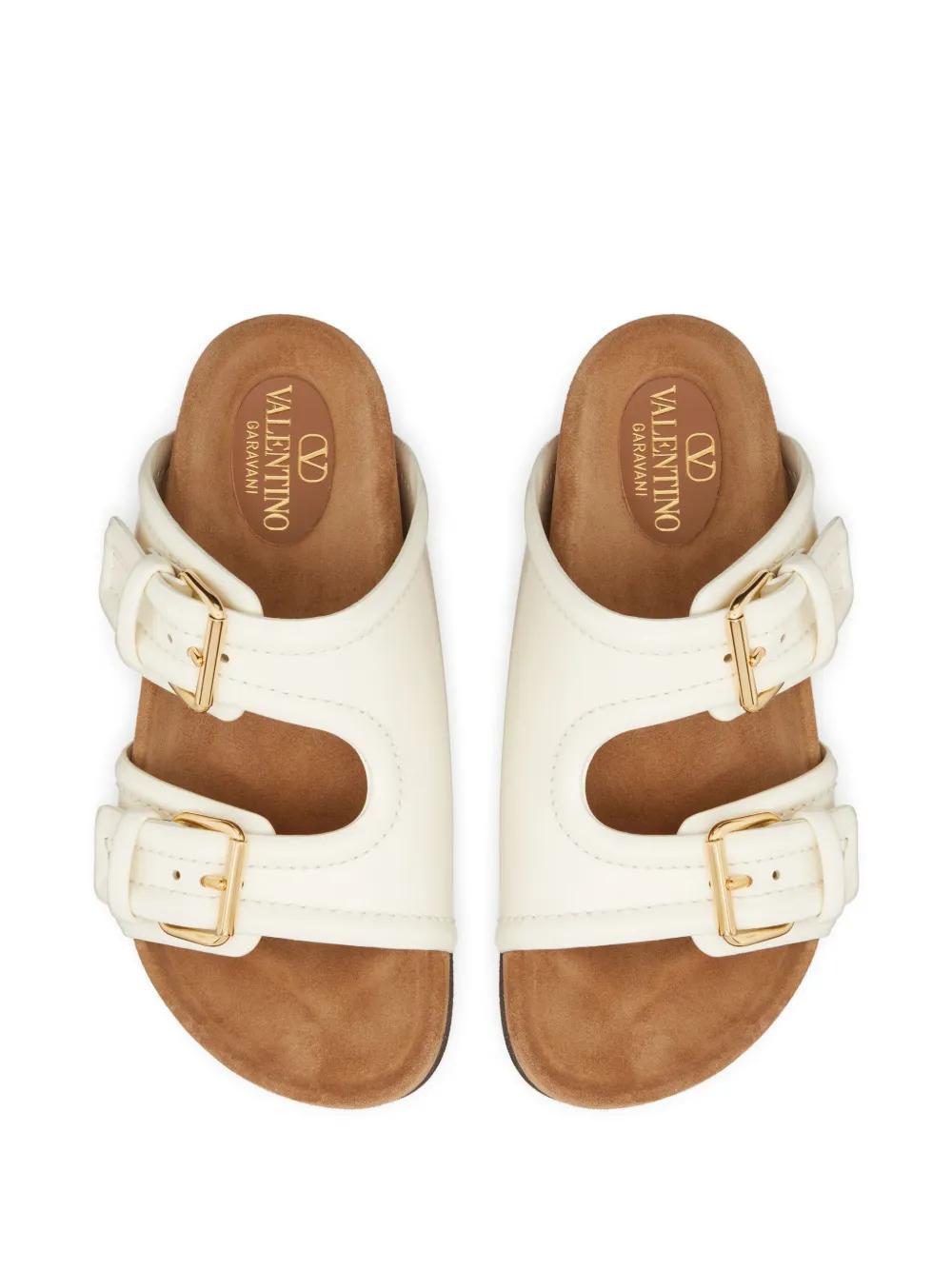double-strap leather sandals Product Image