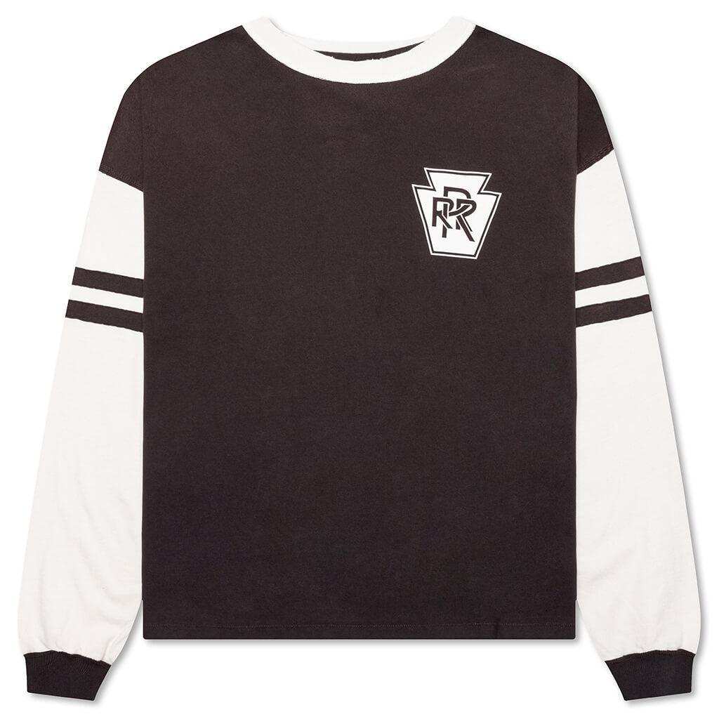 Triple R Contrast L/S Tee - Black/White Male Product Image