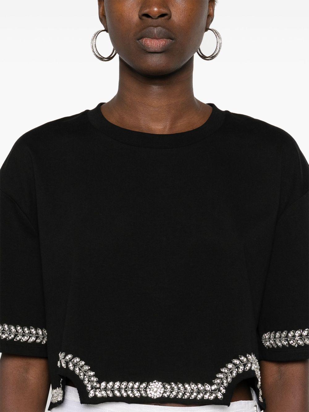 crystal-embellished T-shirt Product Image