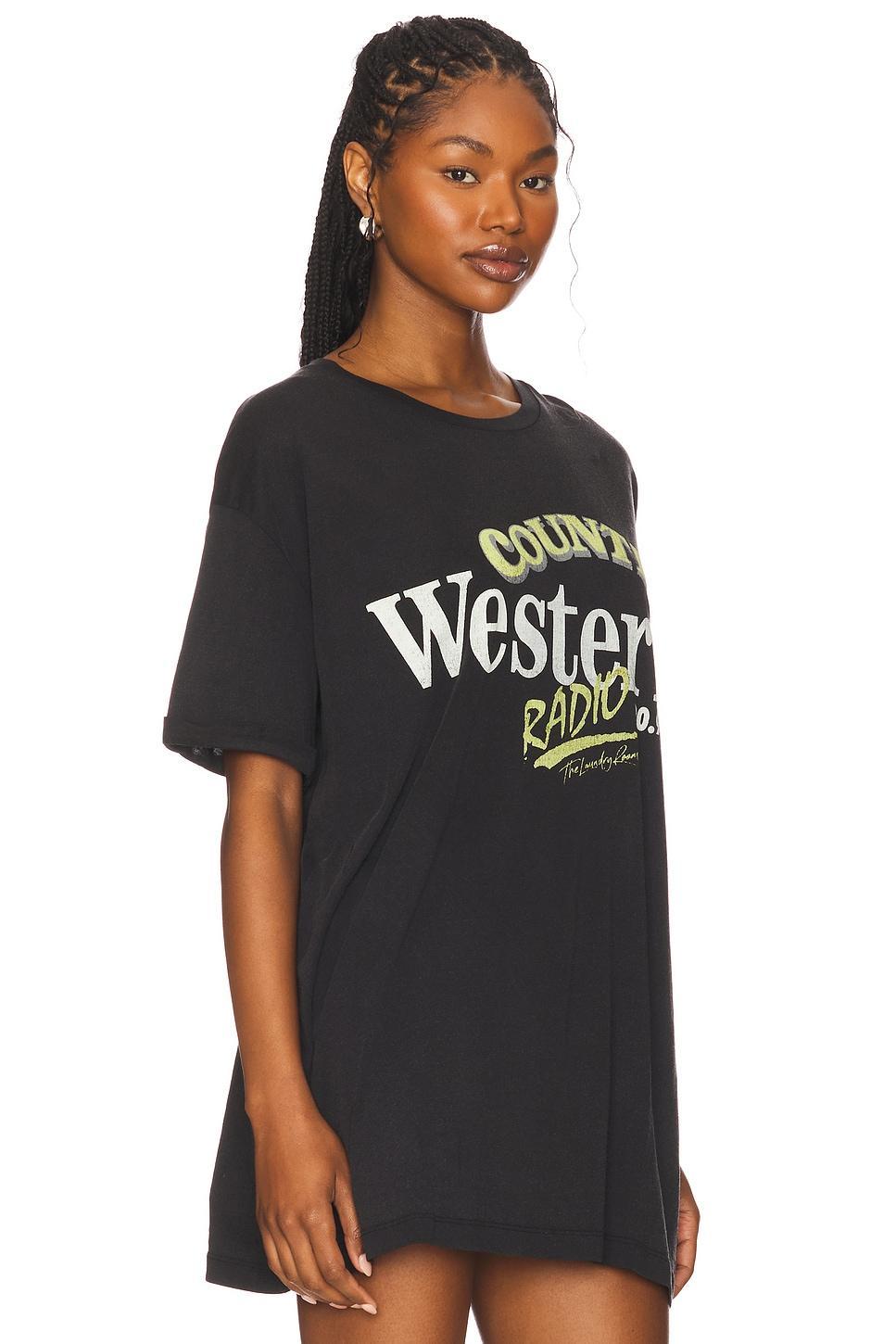 Country Western Radio Oversized Tee The Laundry Room Product Image