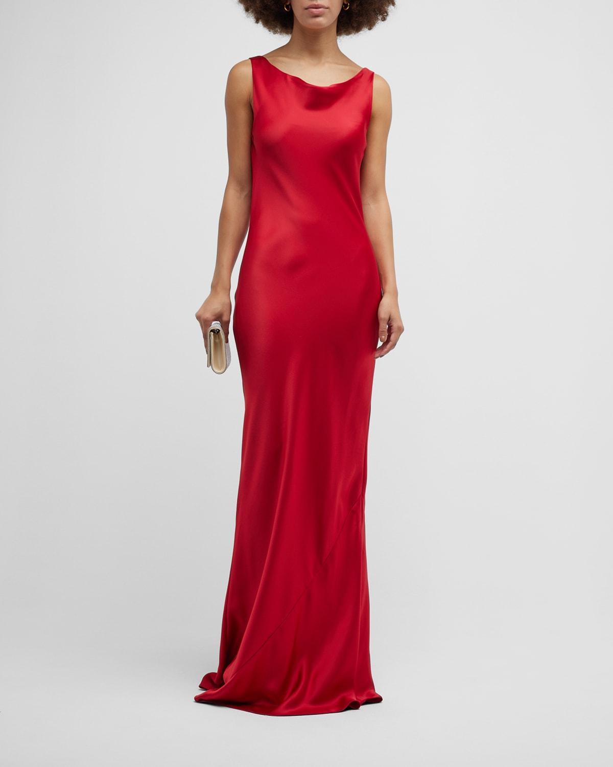 Womens Maria Satin Gown Product Image