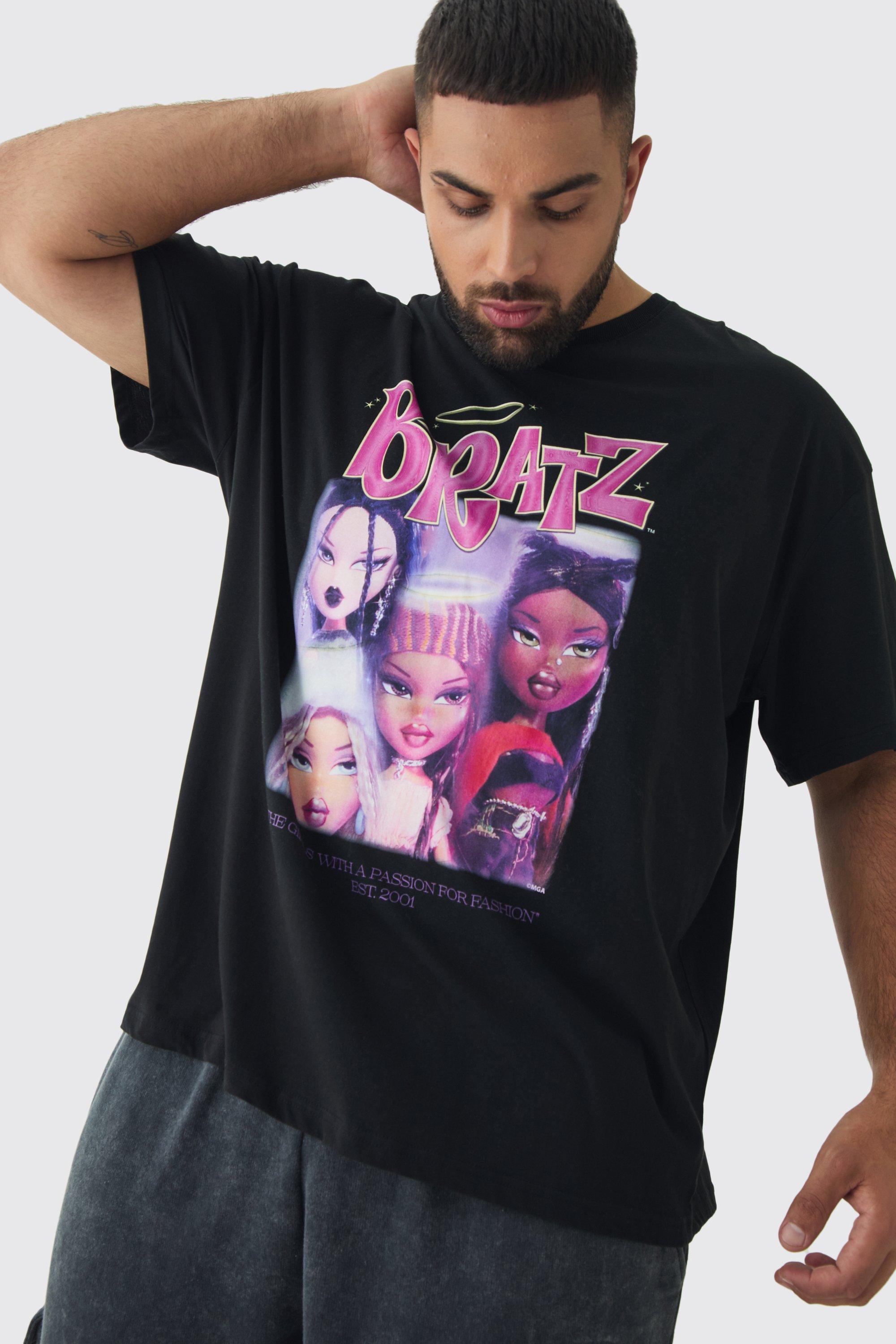 Mens Plus Bratz Licence T-shirt in Black Product Image