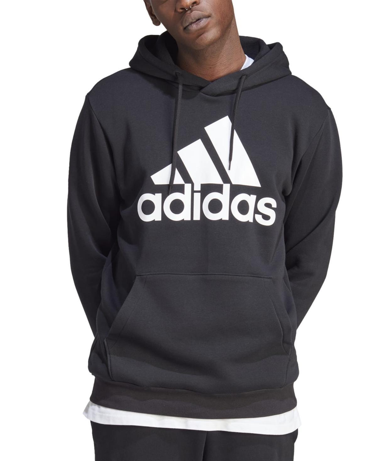 Mens adidas Essential Big Logo Fleece Hoodie Product Image