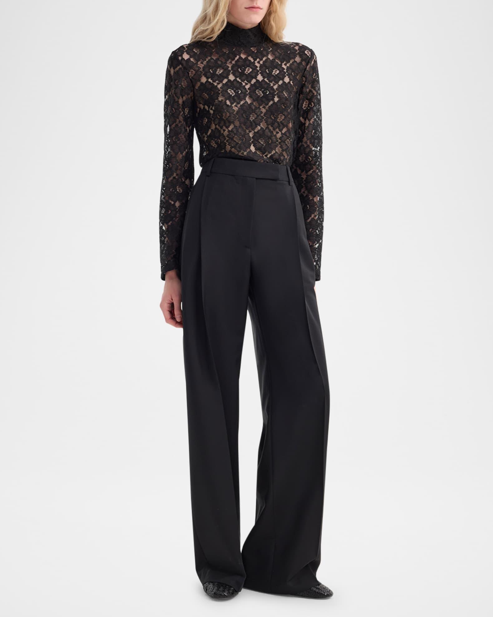 Lace Turtleneck Top Product Image