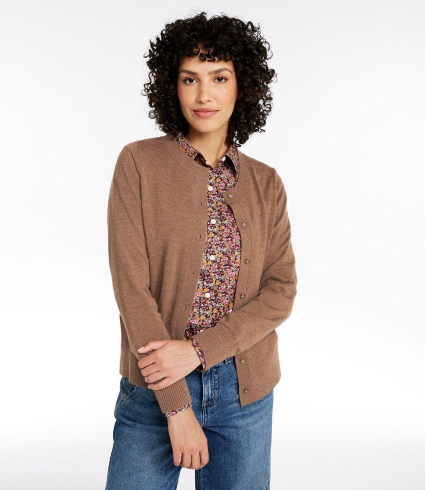 Women's Essential Merino Wool Sweater, Cardigan Product Image