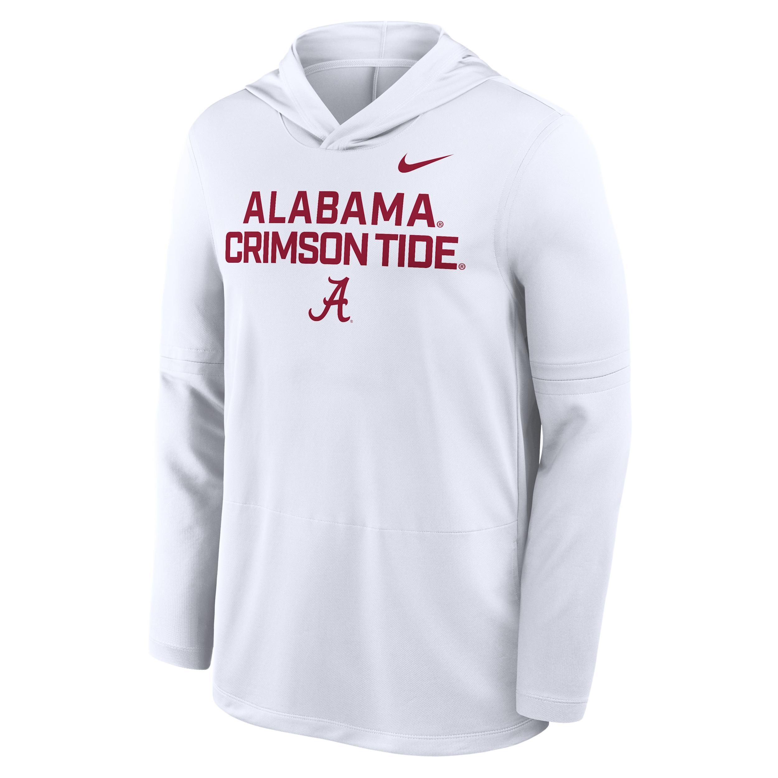 Alabama Sideline Nike Mens Dri-FIT College Long-Sleeve Hooded Top | 03B910AABN-7XL Product Image