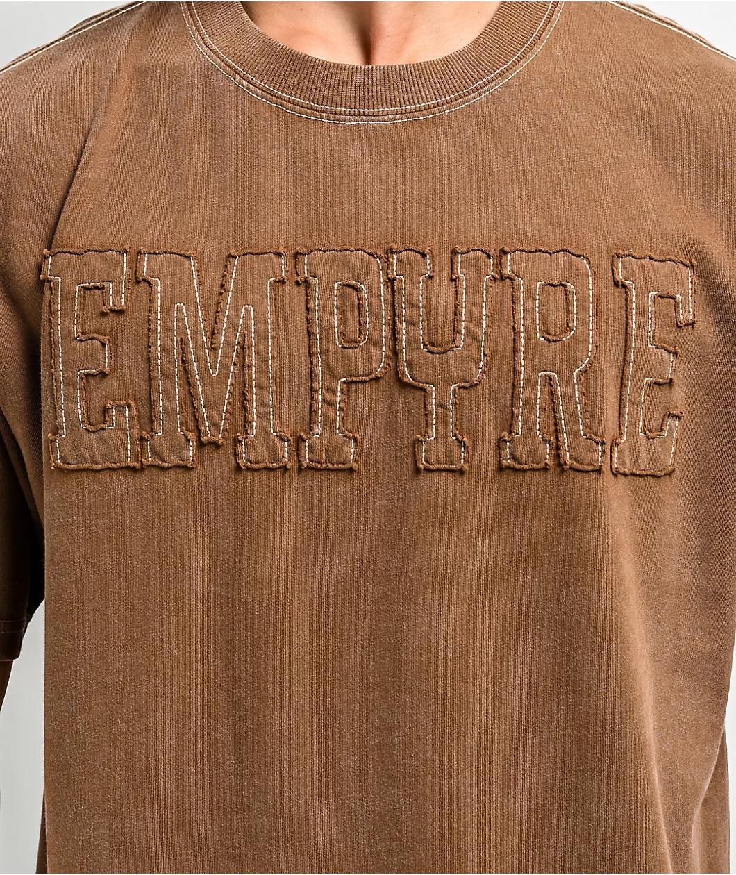 Empyre Cowboy Knit Brown Wash T-Shirt Product Image