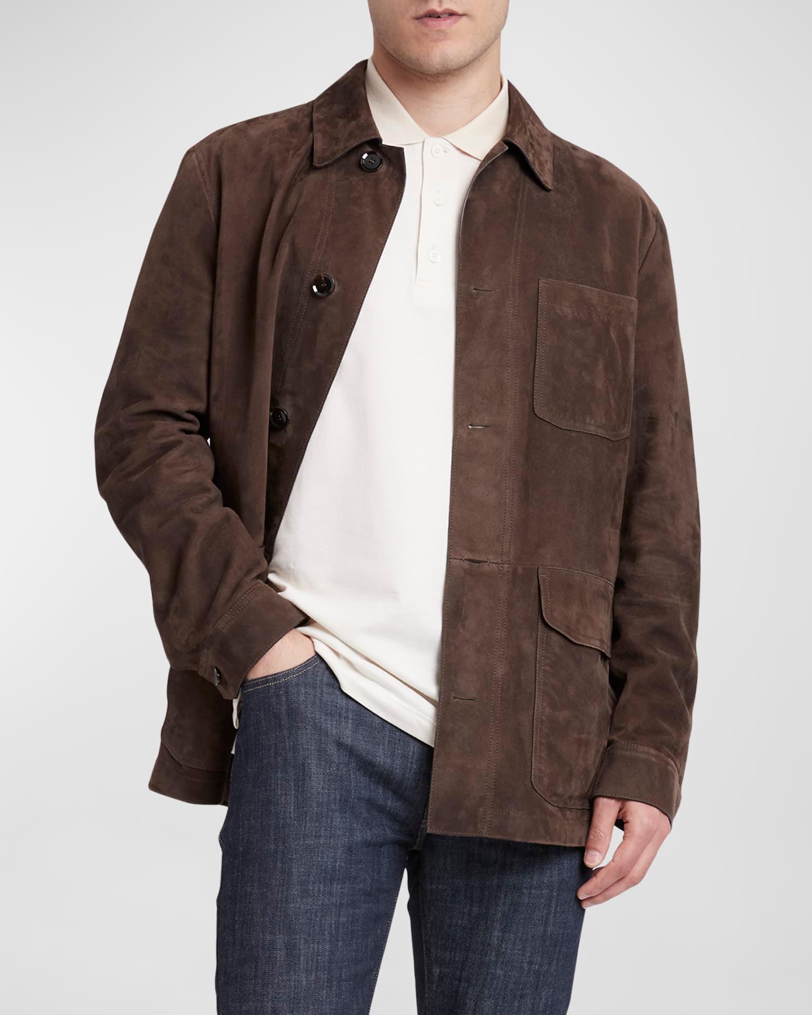 Men's Suede Work Jacket Product Image