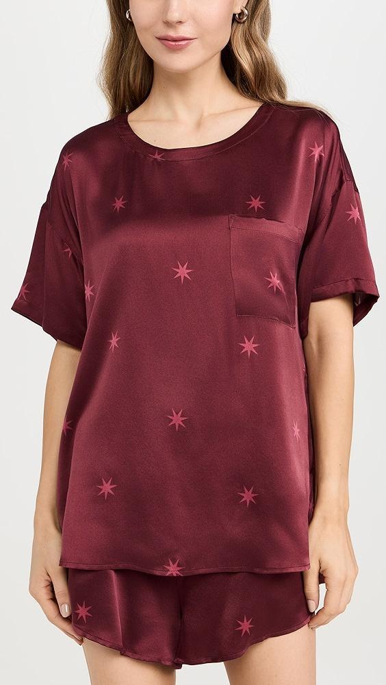 Lunya Washable Silk Tee Short Set | Shopbop Product Image