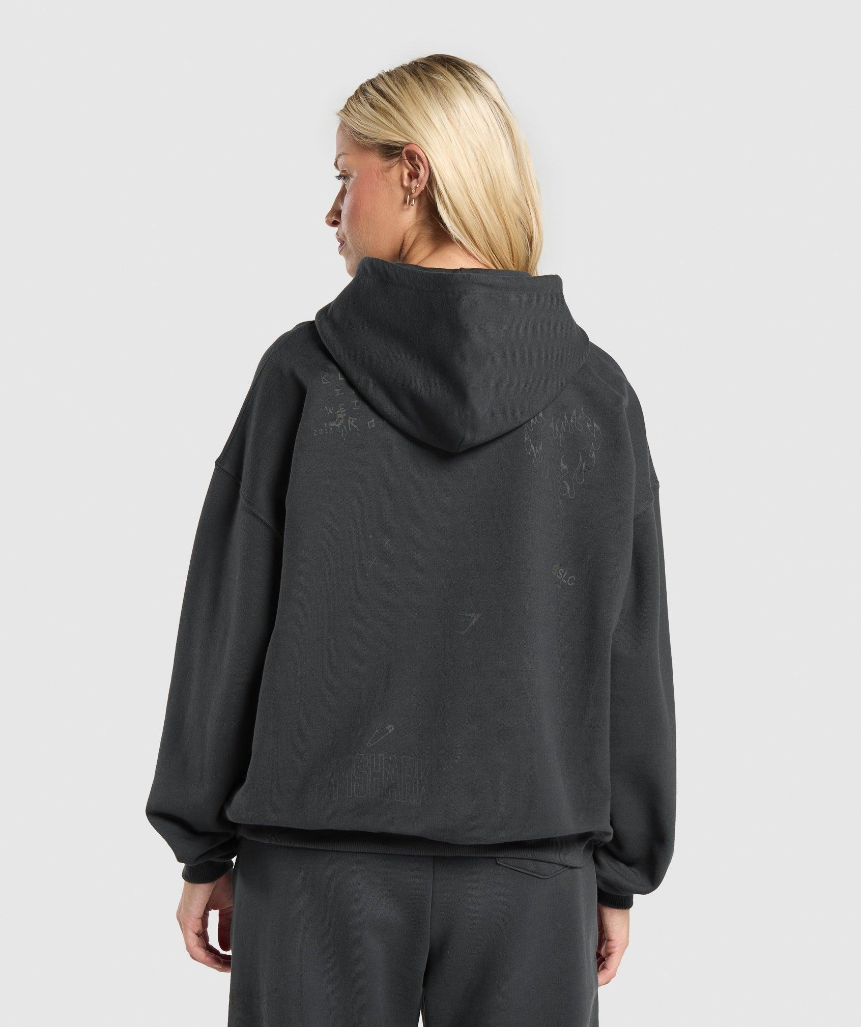 Scribble Oversized Hoodie Product Image