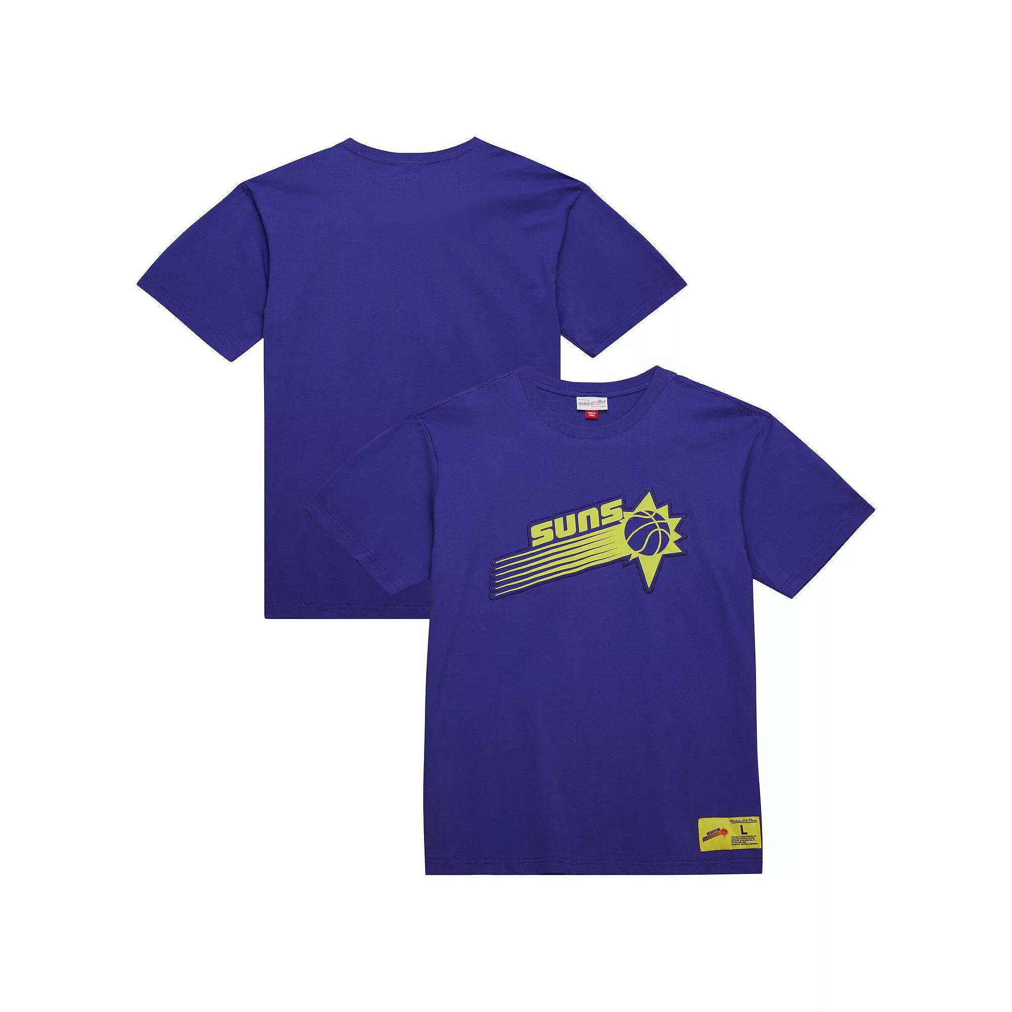 Men's Mitchell & Ness Purple Phoenix Suns Hardwood Classics Neon Nights Premium T-Shirt,  Product Image