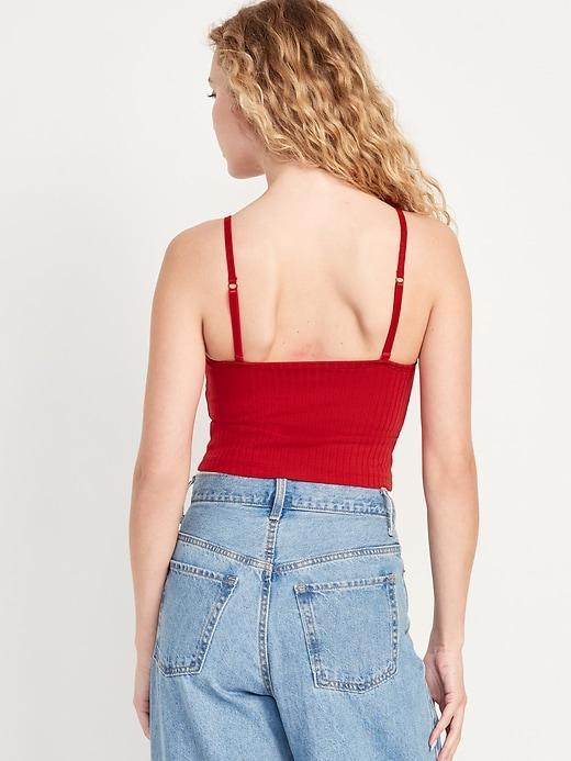 Fitted Ultra-Crop Ribbed Cami Product Image