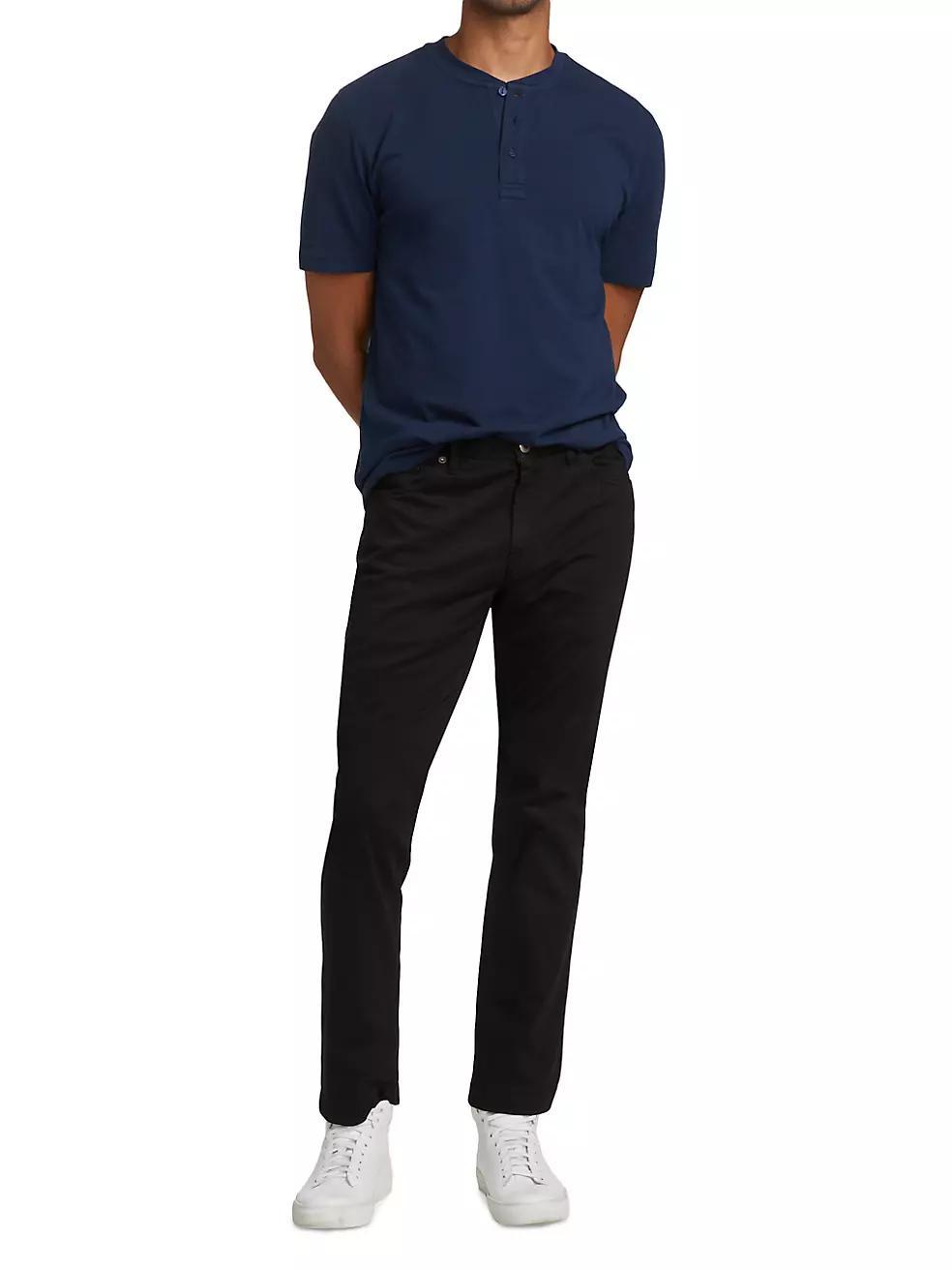 COLLECTION Five-Pocket Cotton-Stretch Pants Product Image