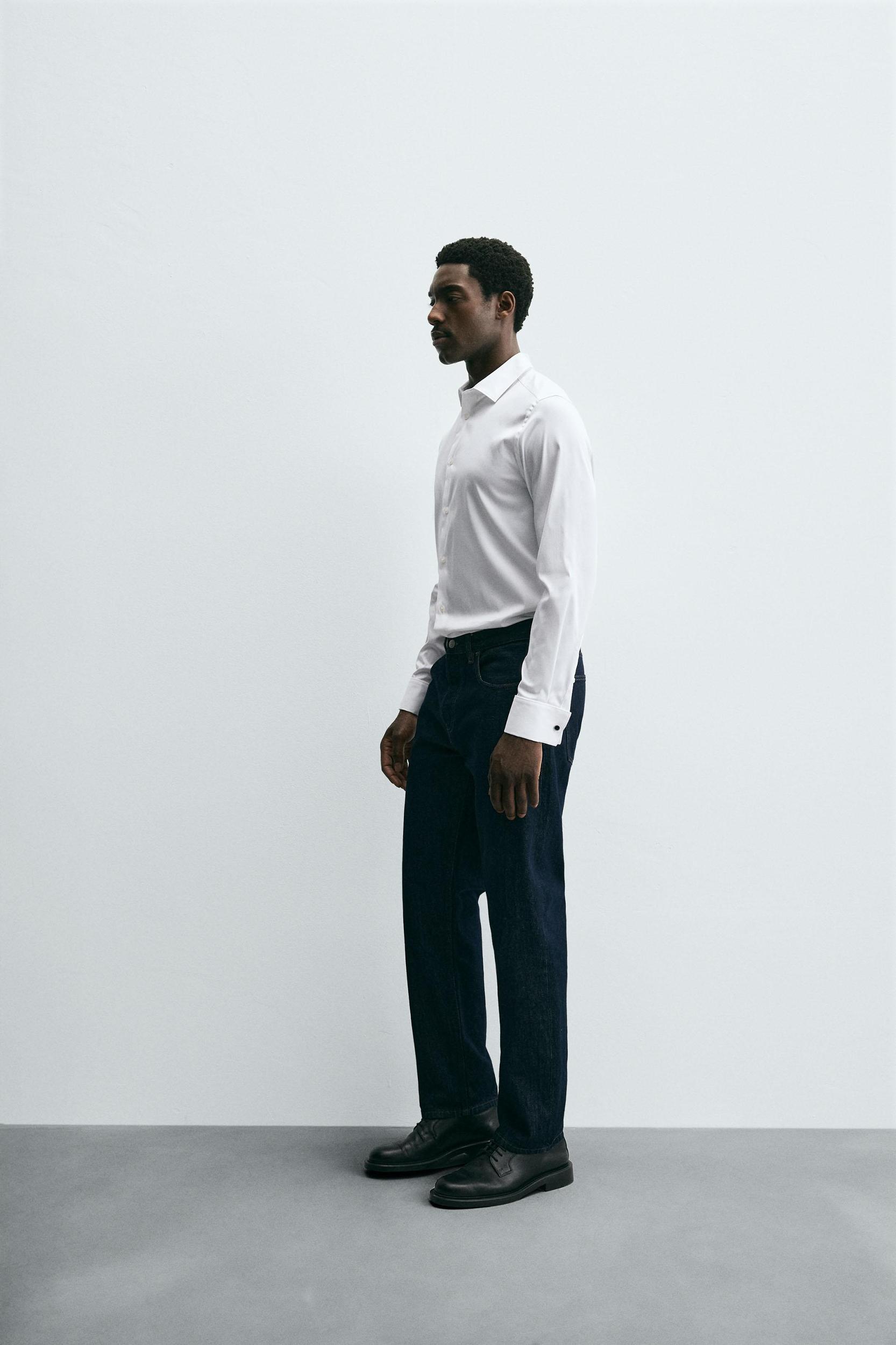 SLIM FIT FRENCH CUFF SHIRT Product Image
