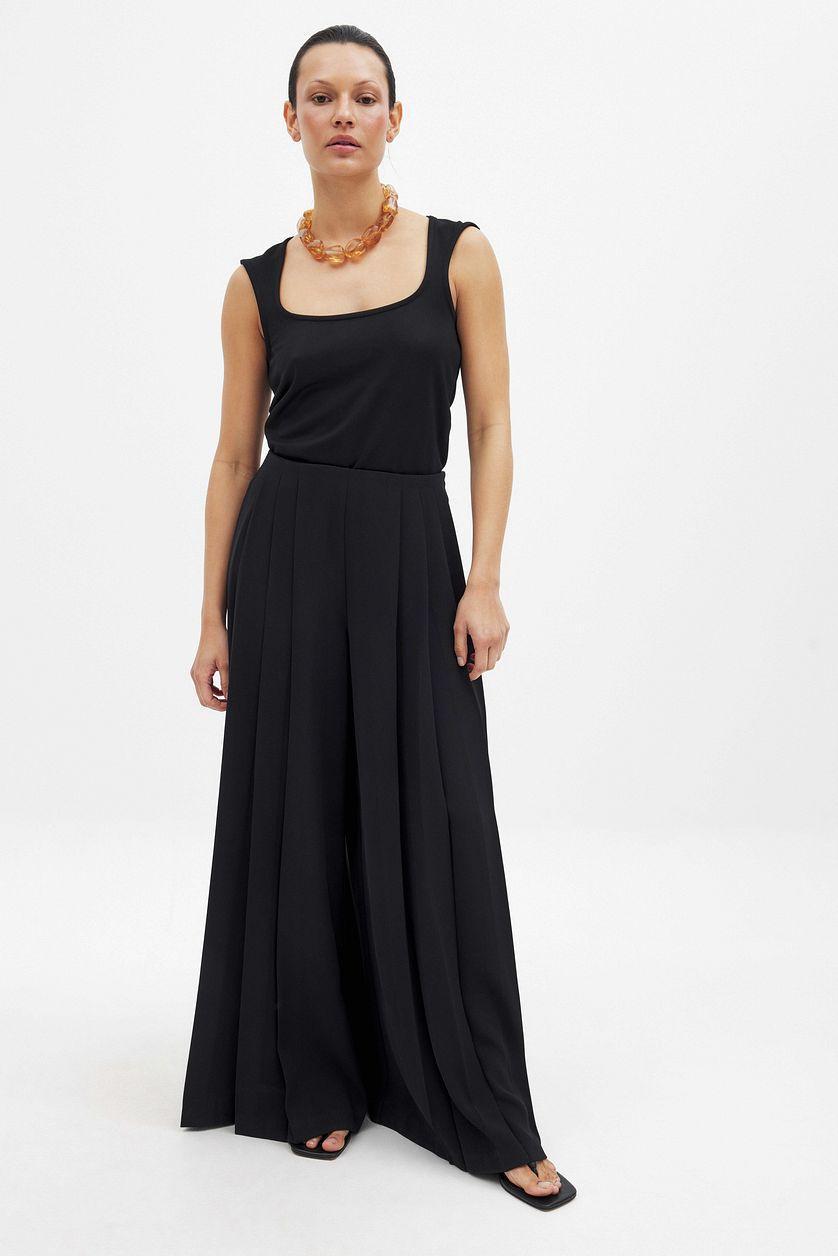 Pleated Wide Pants Product Image