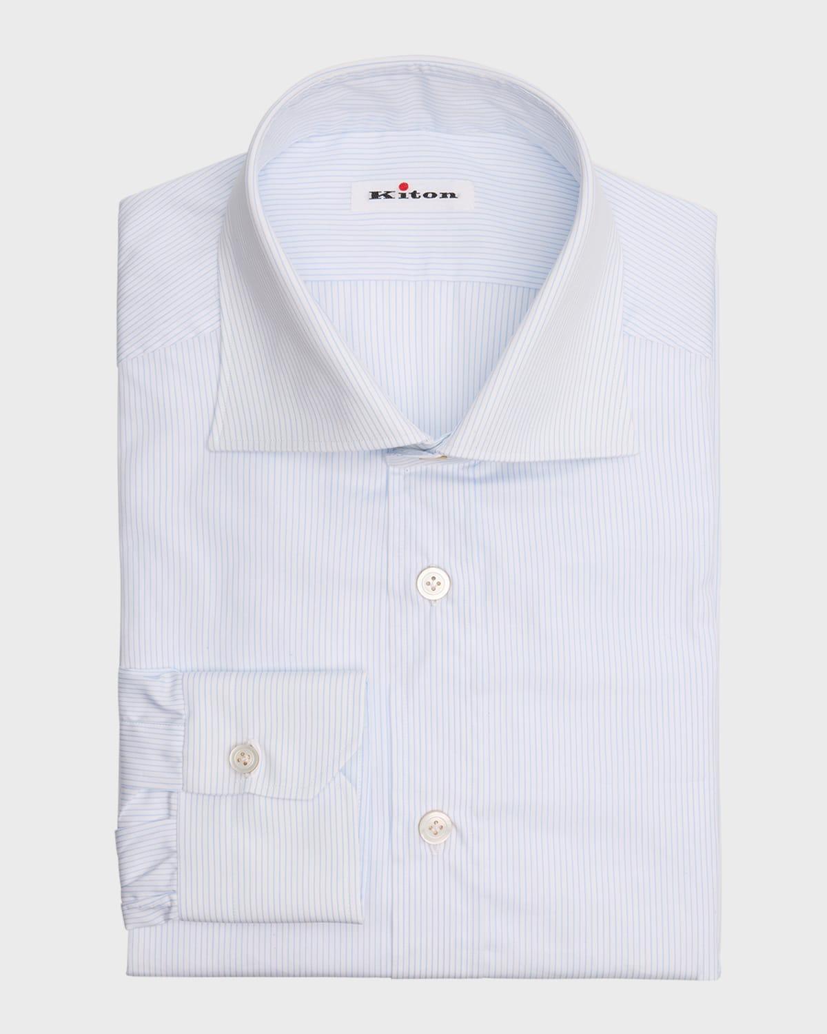 Men's Cotton Micro-Stripe Dress Shirt Product Image