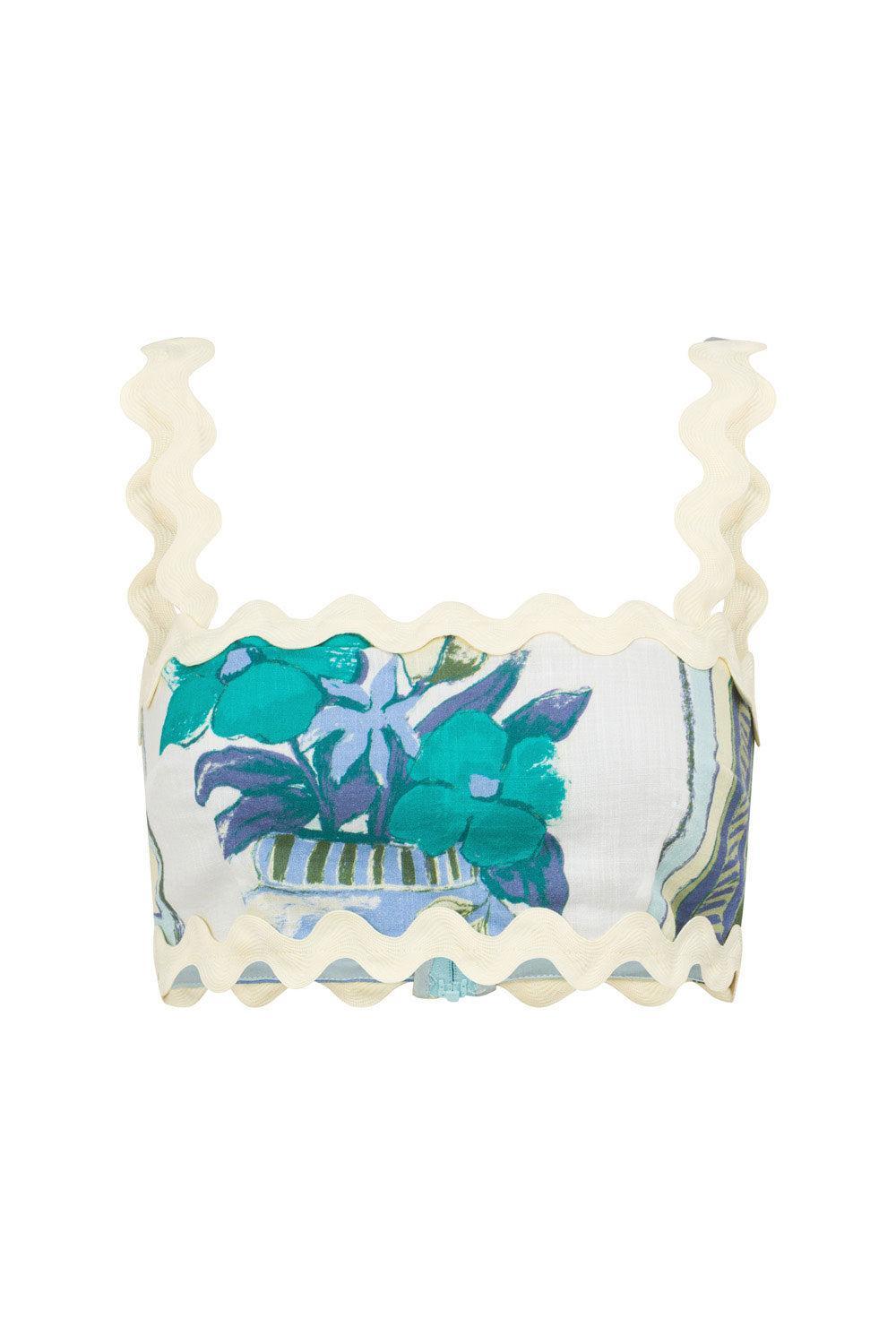 Kelia Top - Villagio Blue Product Image