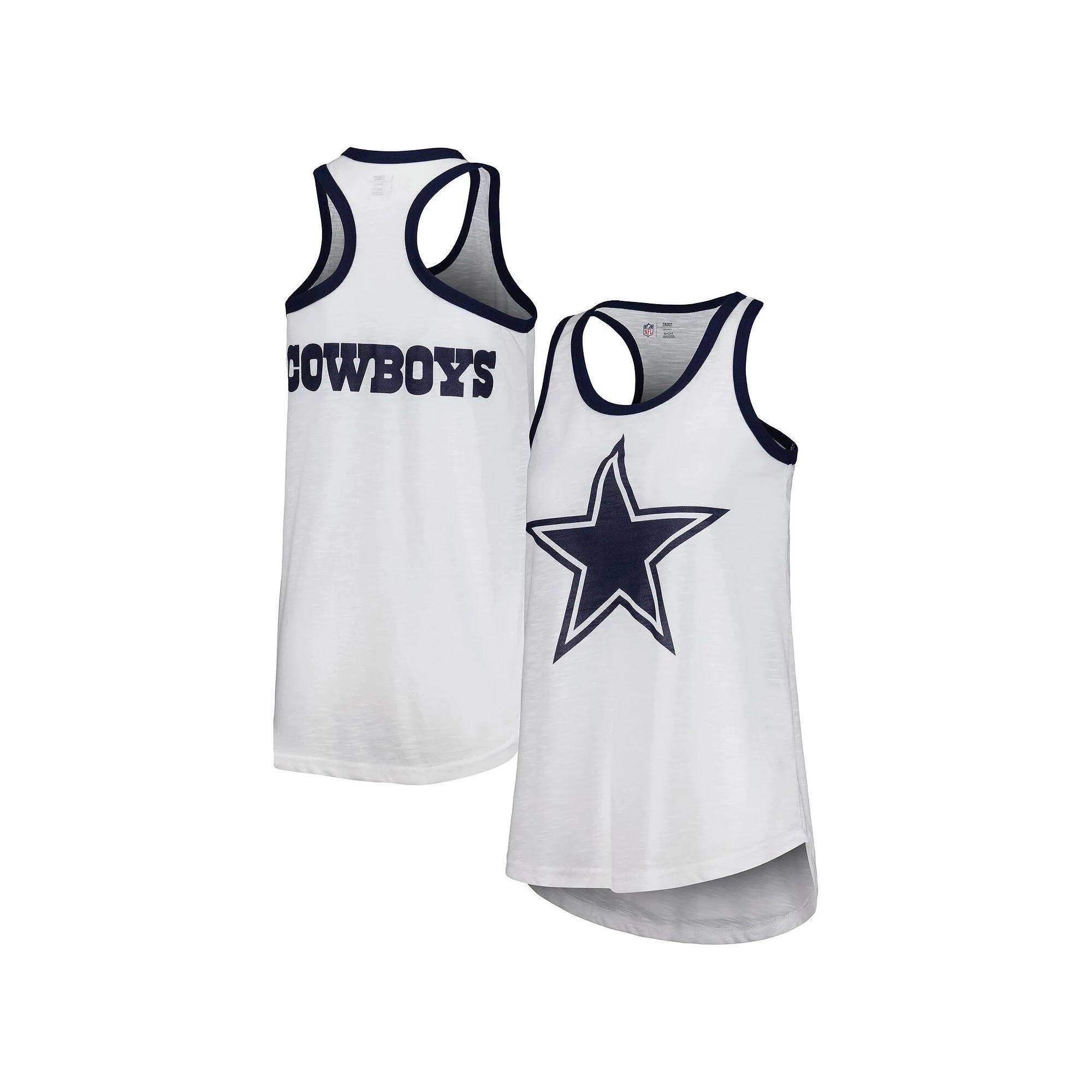 Women's G-III 4Her by Carl Banks White Dallas Cowboys Tater Tank Top, Size: Medium Product Image