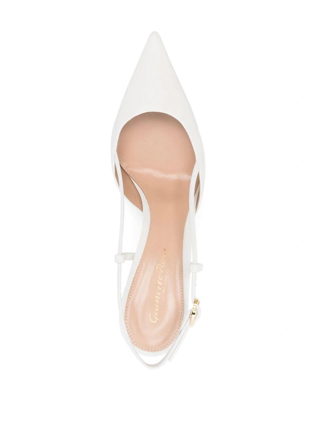 GIANVITO ROSSI Pumps Ascent 85 Calfskin In White Product Image