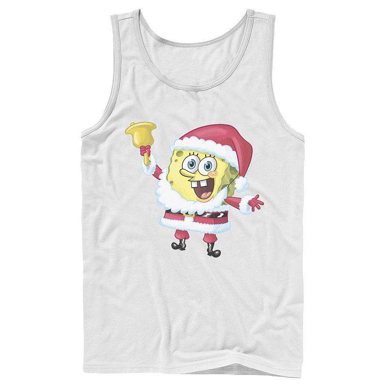 Mens Nickelodeon SpongeBob SquarePants Santa Claus Tank Top Product Image