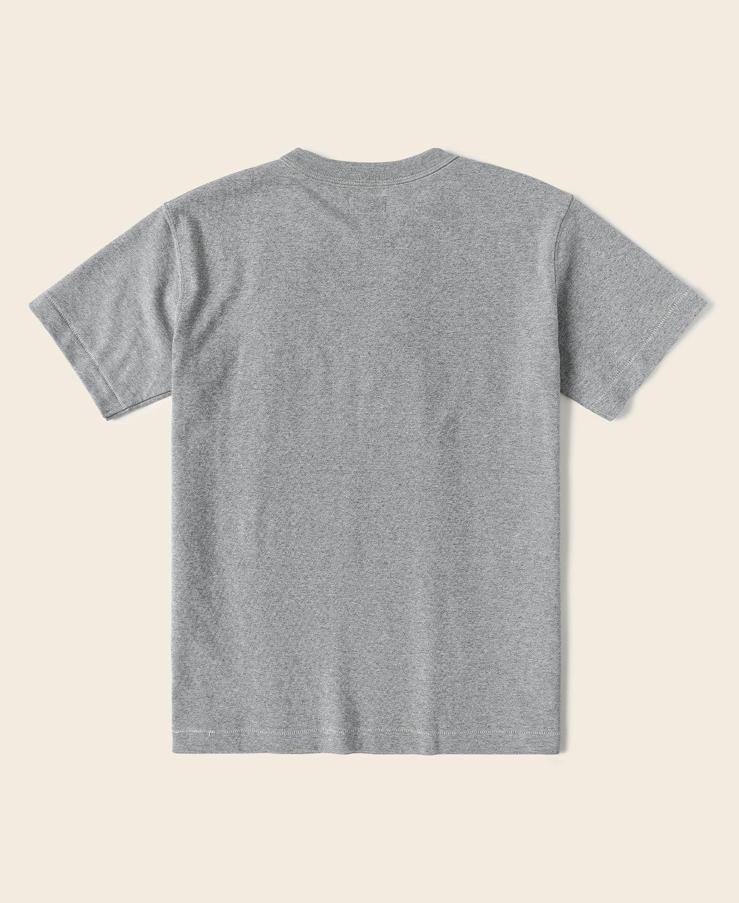 Loopwheel Tubular Athletic T-Shirt - Gray Product Image