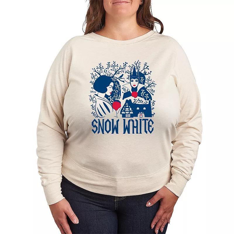 Disneys Snow White Evil Queen Plus Size Apple French Terry Long Sleeve Tee, Womens Product Image
