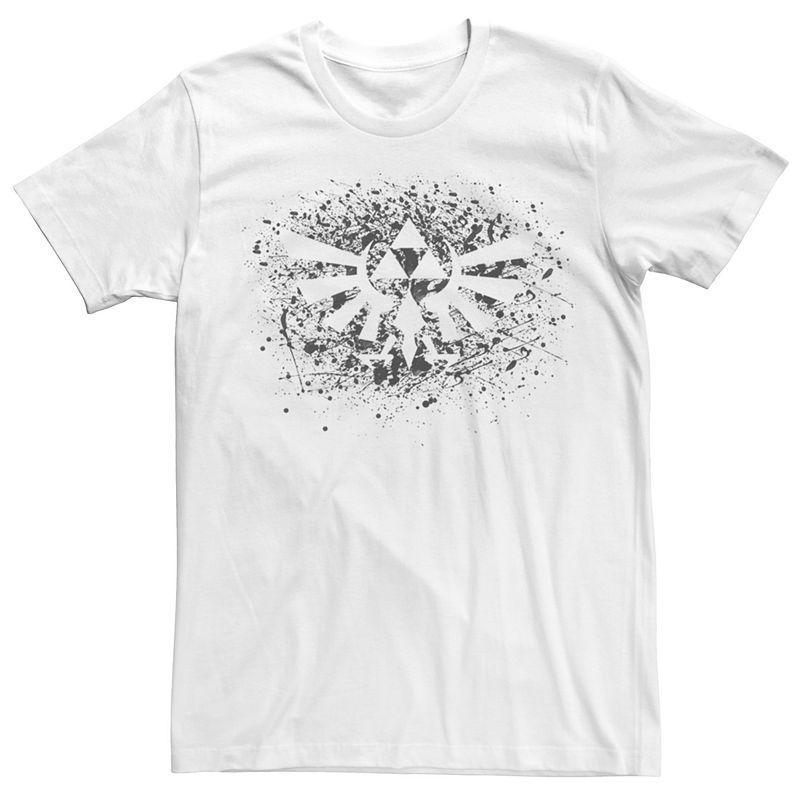 Mens Nintendo Legend Of Zelda Triforce Splatter Short Sleeve Tee Product Image