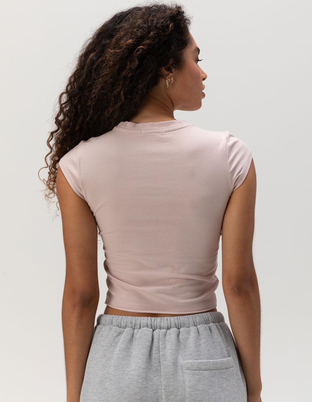 FULL TILT My First Rodeo Womens Baby Tee - BLUSH Product Image