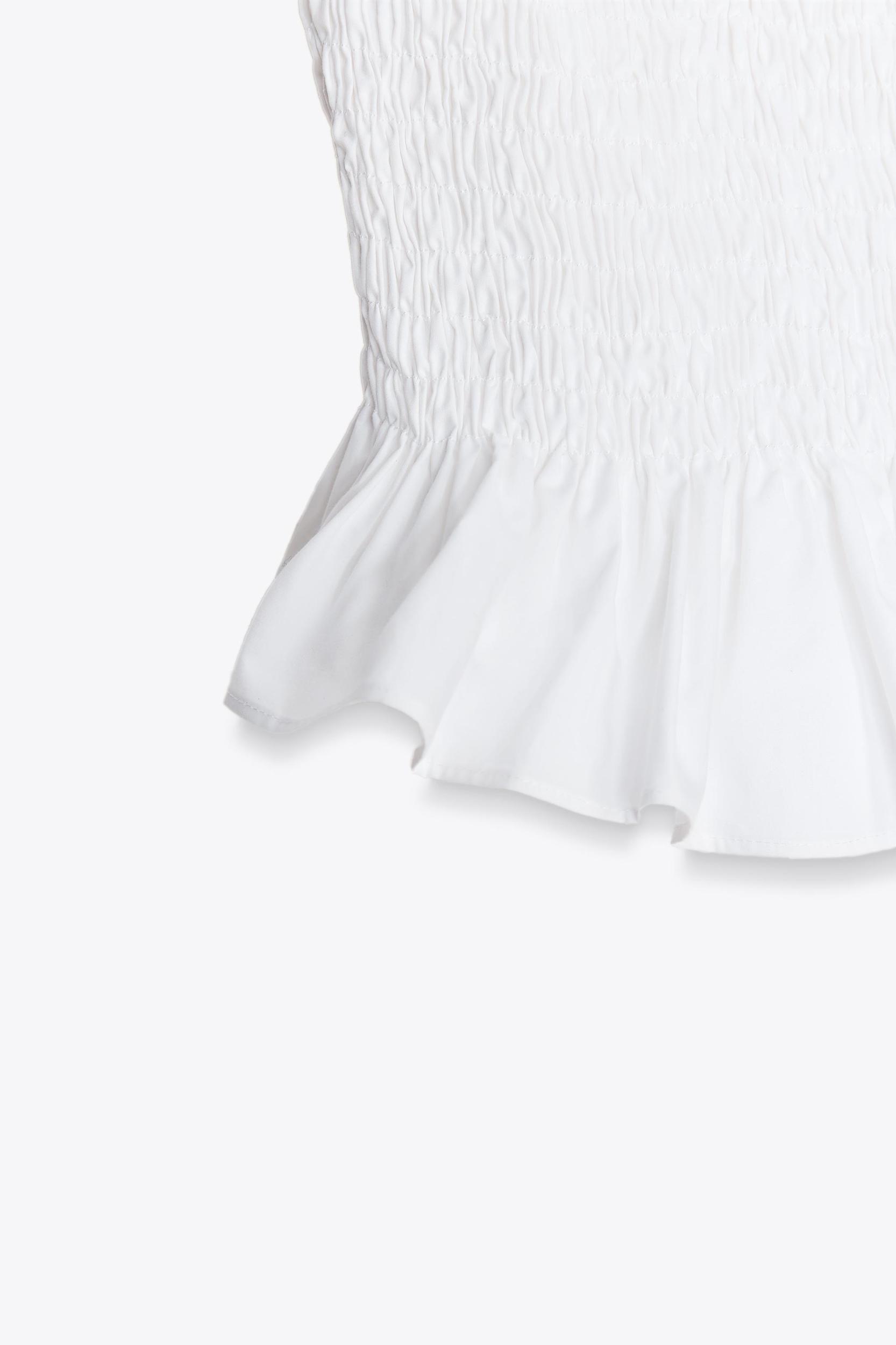 STRAPLESS POPLIN TOP Product Image