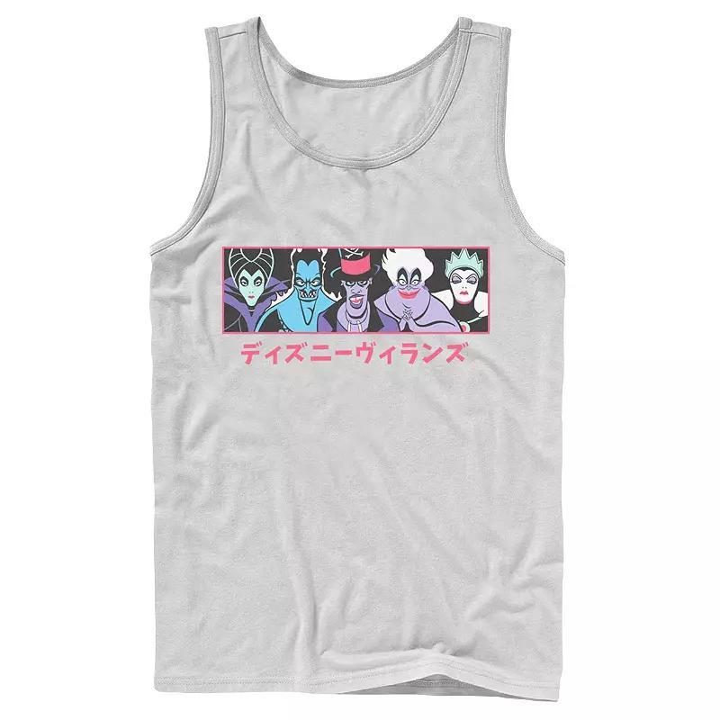 Mens Disney Villains Group Shot Kanji Panel Tank Top, Boys Product Image