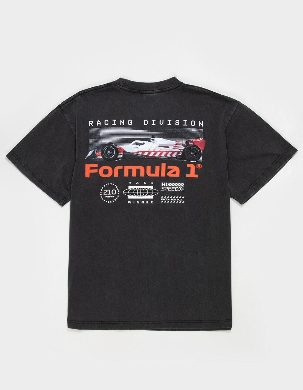 FORMULA 1 High Speed Mens Boxy Tee - WASHED BLACK Product Image