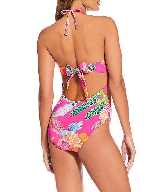 Gibson & Latimer Rainforest Jungle V-Wire Bandeau One Piece Swimsuit Product Image