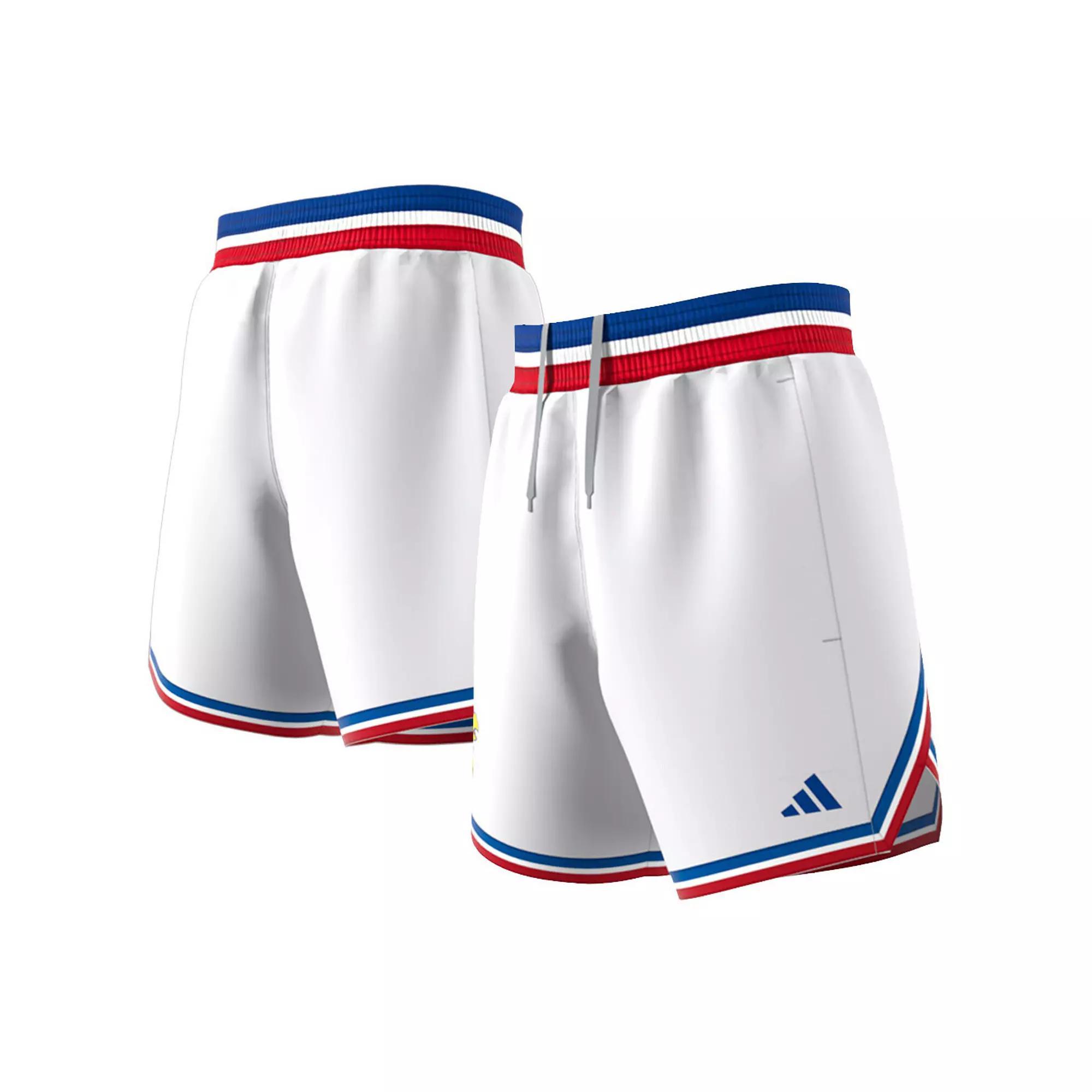Men's adidas White Kansas Jayhawks Swingman Replica Basketball Shorts,  Product Image